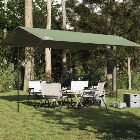 Lona de camping impermeable verde 500x294 cm