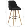 Küchenhocker 2 Einheiten aus schwarzem Samt von vidaXL, Küchenhocker - Ref: Foro24-289469, Preis: 213,83 €, Rabatt: %