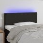 Cabecero con LED de tela negro 90x5x78/88 cm en Cabeceros y pies de cama | Comprar online en Foro24