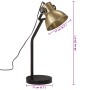 Vintage-Schreibtischlampe aus Messing, 25 W E27, 17x17x60 cm. von vidaXL, Lampen - Ref: Foro24-371884, Preis: 65,52 €, Rabatt: %