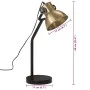 Vintage-Schreibtischlampe aus Messing, 25 W E27, 17x17x60 cm. von vidaXL, Lampen - Ref: Foro24-371884, Preis: 67,77 €, Rabatt: %