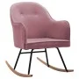 Silla mecedora de terciopelo rosa de vidaXL, Mecedoras - Ref: Foro24-289522, Precio: 140,09 €, Descuento: %
