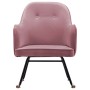 Rosafarbener Schaukelstuhl aus Samt von vidaXL, Schaukelstühle - Ref: Foro24-289522, Preis: 141,69 €, Rabatt: %