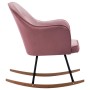 Pink Velvet Rocking Chair by vidaXL, Rocking chairs - Ref: Foro24-289522, Price: 141,69 €, Discount: %