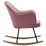 Silla mecedora de terciopelo rosa de vidaXL, Mecedoras - Ref: Foro24-289522, Precio: 140,09 €, Descuento: %