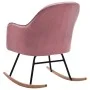 Silla mecedora de terciopelo rosa de vidaXL, Mecedoras - Ref: Foro24-289522, Precio: 140,09 €, Descuento: %