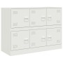 Weißer Stahlschrank 99x39x73 cm von vidaXL, Sideboards - Ref: Foro24-841798, Preis: 157,58 €, Rabatt: %
