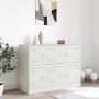 Weißer Stahlschrank 99x39x73 cm von vidaXL, Sideboards - Ref: Foro24-841798, Preis: 157,58 €, Rabatt: %