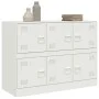 Aparador de acero blanco 99x39x73 cm de vidaXL, Aparadores - Ref: Foro24-841798, Precio: 153,77 €, Descuento: %