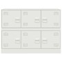 Weißer Stahlschrank 99x39x73 cm von vidaXL, Sideboards - Ref: Foro24-841798, Preis: 157,58 €, Rabatt: %