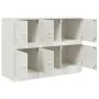 Aparador de acero blanco 99x39x73 cm de vidaXL, Aparadores - Ref: Foro24-841798, Precio: 153,77 €, Descuento: %