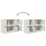 Aparador de acero blanco 99x39x73 cm de vidaXL, Aparadores - Ref: Foro24-841798, Precio: 153,77 €, Descuento: %