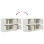 Weißer Stahlschrank 99x39x73 cm von vidaXL, Sideboards - Ref: Foro24-841798, Preis: 157,58 €, Rabatt: %