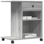 Soporte para impresora con ruedas gris Sonoma 60x40x68,5 cm von vidaXL, Drucker unterstützt - Ref: Foro24-840644, Preis: 66,5...