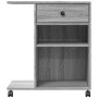 Soporte para impresora con ruedas gris Sonoma 60x40x68,5 cm von vidaXL, Drucker unterstützt - Ref: Foro24-840644, Preis: 66,5...