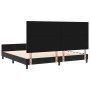 Estructura de cama con cabecera Negro 200 x 200 cm Terciopelo en Camas y somieres | Comprar online en Foro24