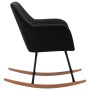 Schaukelstuhl aus schwarzem Stoff von vidaXL, Schaukelstühle - Ref: Foro24-289533, Preis: 109,63 €, Rabatt: %