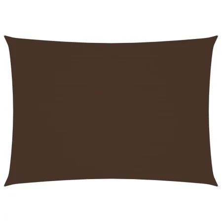 Toldo de vela rectangular tela oxford marrón 5x7 m de vidaXL, Sombrillas - Ref: Foro24-135825, Precio: 101,40 €, Descuento: %