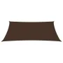 Toldo de vela rectangular tela oxford marrón 5x7 m de vidaXL, Sombrillas - Ref: Foro24-135825, Precio: 101,40 €, Descuento: %