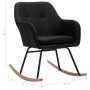 Schaukelstuhl aus schwarzem Stoff von vidaXL, Schaukelstühle - Ref: Foro24-289533, Preis: 109,63 €, Rabatt: %