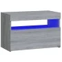 Nachttische mit LED-Leuchten 2 Stk. Sonoma grau 60x35x40 cm von vidaXL, Nachttische - Ref: Foro24-3152828, Preis: 51,74 €, Ra...