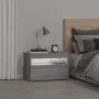 Bedside tables with LED lights 2 pcs Sonoma gray 60x35x40 cm by vidaXL, Nightstands - Ref: Foro24-3152828, Price: 51,74 €, Di...