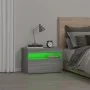 Bedside tables with LED lights 2 pcs Sonoma gray 60x35x40 cm by vidaXL, Nightstands - Ref: Foro24-3152828, Price: 51,74 €, Di...