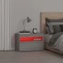Bedside tables with LED lights 2 pcs Sonoma gray 60x35x40 cm by vidaXL, Nightstands - Ref: Foro24-3152828, Price: 51,74 €, Di...