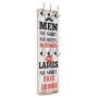 MEN LADIES wall coat rack with 6 hooks 120x40 cm by vidaXL, Hat and coat racks - Ref: Foro24-245852, Price: 50,26 €, Discount: %