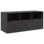 Mueble para TV de acero negro 99x39x44 cm de vidaXL, Muebles TV - Ref: Foro24-841733, Precio: 104,54 €, Descuento: %