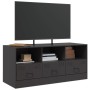 TV-Schrank aus schwarzem Stahl, 99 x 39 x 44 cm von vidaXL, TV-Möbel - Ref: Foro24-841733, Preis: 104,60 €, Rabatt: %
