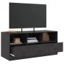 Black steel TV cabinet 99x39x44 cm by vidaXL, TV Furniture - Ref: Foro24-841733, Price: 103,49 €, Discount: %