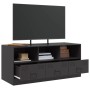 TV-Schrank aus schwarzem Stahl, 99 x 39 x 44 cm von vidaXL, TV-Möbel - Ref: Foro24-841733, Preis: 104,60 €, Rabatt: %
