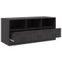 Mueble para TV de acero negro 99x39x44 cm de vidaXL, Muebles TV - Ref: Foro24-841733, Precio: 104,54 €, Descuento: %