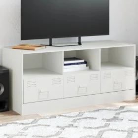TV-Schrank aus weißem Stahl, 99 x 39 x 44 cm von vidaXL, TV-Möbel - Ref: Foro24-841738, Preis: 97,56 €, Rabatt: %