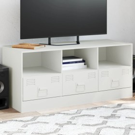 TV-Schrank aus weißem Stahl, 99 x 39 x 44 cm von vidaXL, TV-Möbel - Ref: Foro24-841738, Preis: 98,52 €, Rabatt: %