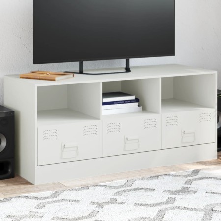 TV-Schrank aus weißem Stahl, 99 x 39 x 44 cm von vidaXL, TV-Möbel - Ref: Foro24-841738, Preis: 98,52 €, Rabatt: %