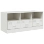 Mueble para TV de acero blanco 99x39x44 cm de vidaXL, Muebles TV - Ref: Foro24-841738, Precio: 98,47 €, Descuento: %