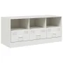 Mueble para TV de acero blanco 99x39x44 cm de vidaXL, Muebles TV - Ref: Foro24-841738, Precio: 97,56 €, Descuento: %