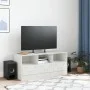 Mueble para TV de acero blanco 99x39x44 cm de vidaXL, Muebles TV - Ref: Foro24-841738, Precio: 97,56 €, Descuento: %