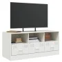 Mueble para TV de acero blanco 99x39x44 cm de vidaXL, Muebles TV - Ref: Foro24-841738, Precio: 97,56 €, Descuento: %