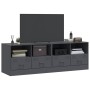 Muebles para TV 2 unidades acero gris antracita 67x39x44 cm de vidaXL, Muebles TV - Ref: Foro24-841744, Precio: 131,08 €
