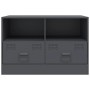 Muebles para TV 2 unidades acero gris antracita 67x39x44 cm de vidaXL, Muebles TV - Ref: Foro24-841744, Precio: 131,08 €