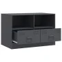 Muebles para TV 2 unidades acero gris antracita 67x39x44 cm de vidaXL, Muebles TV - Ref: Foro24-841744, Precio: 129,86 €, Des...