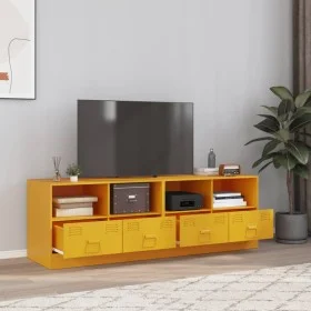 Muebles para TV 2 unidades acero amarillo mostaza 67x39x44 cm de vidaXL, Muebles TV - Ref: Foro24-841746, Precio: 129,86 €, D...