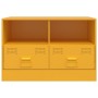 Muebles para TV 2 unidades acero amarillo mostaza 67x39x44 cm de vidaXL, Muebles TV - Ref: Foro24-841746, Precio: 131,08 €, D...