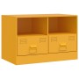 Muebles para TV 2 unidades acero amarillo mostaza 67x39x44 cm de vidaXL, Muebles TV - Ref: Foro24-841746, Precio: 131,08 €, D...