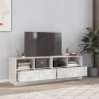 TV-Möbel 2 Einheiten aus weißem Stahl 67x39x44 cm von vidaXL, TV-Möbel - Ref: Foro24-841750, Preis: 131,14 €, Rabatt: %