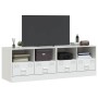 Muebles para TV 2 unidades acero blanco 67x39x44 cm de vidaXL, Muebles TV - Ref: Foro24-841750, Precio: 131,08 €, Descuento: %