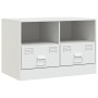 TV-Möbel 2 Einheiten aus weißem Stahl 67x39x44 cm von vidaXL, TV-Möbel - Ref: Foro24-841750, Preis: 131,14 €, Rabatt: %